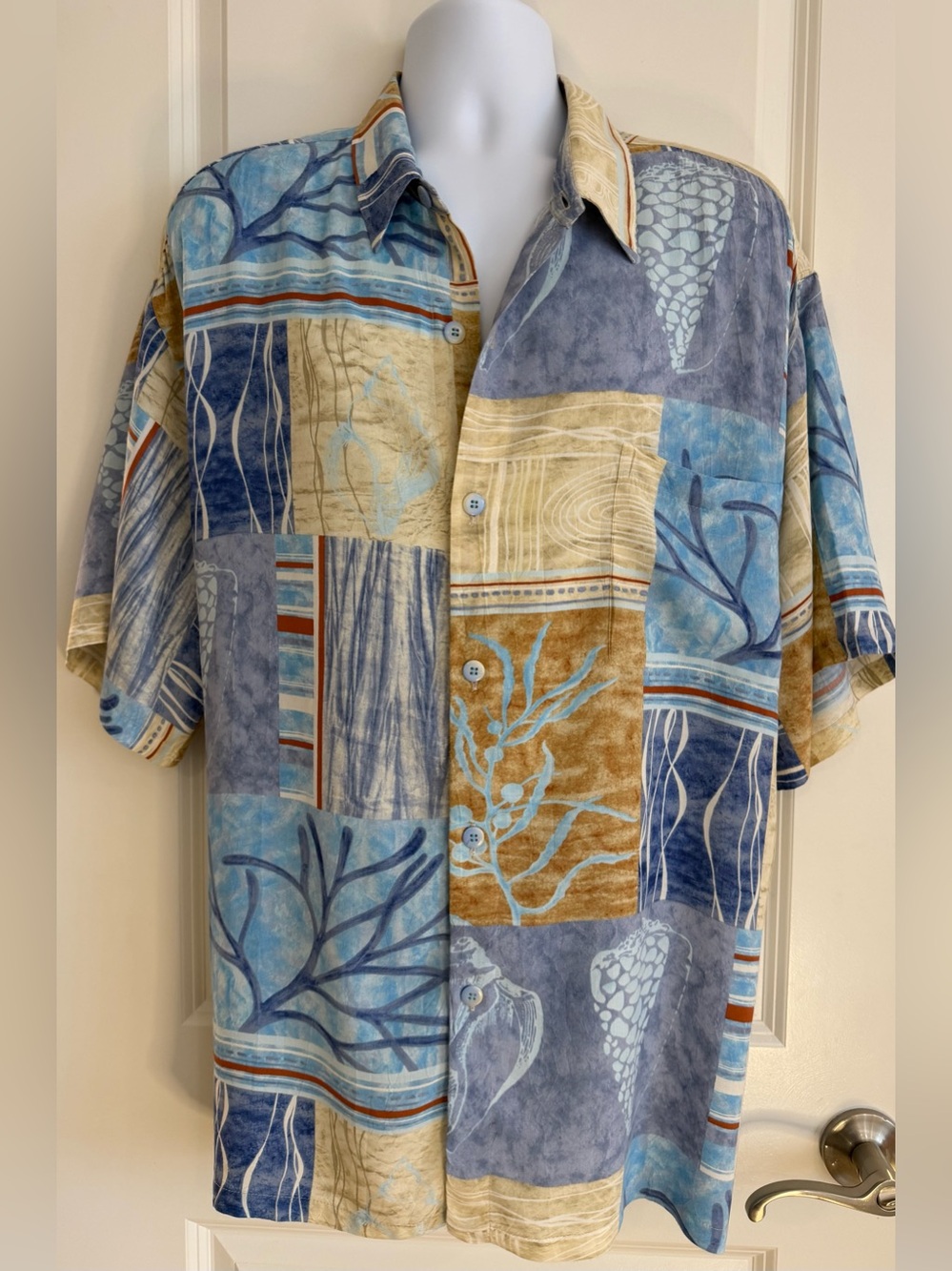 Jams World Hawaiian Aloha Short Sleeve Men’s Shirt XXL, Sea Breeze, excellent!